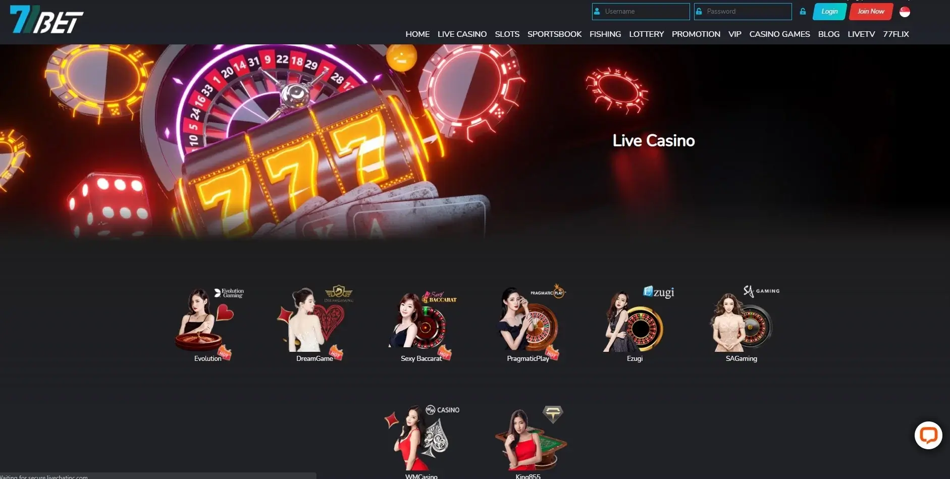 77bet casino trang chủ chính thức an toàn mới nhất