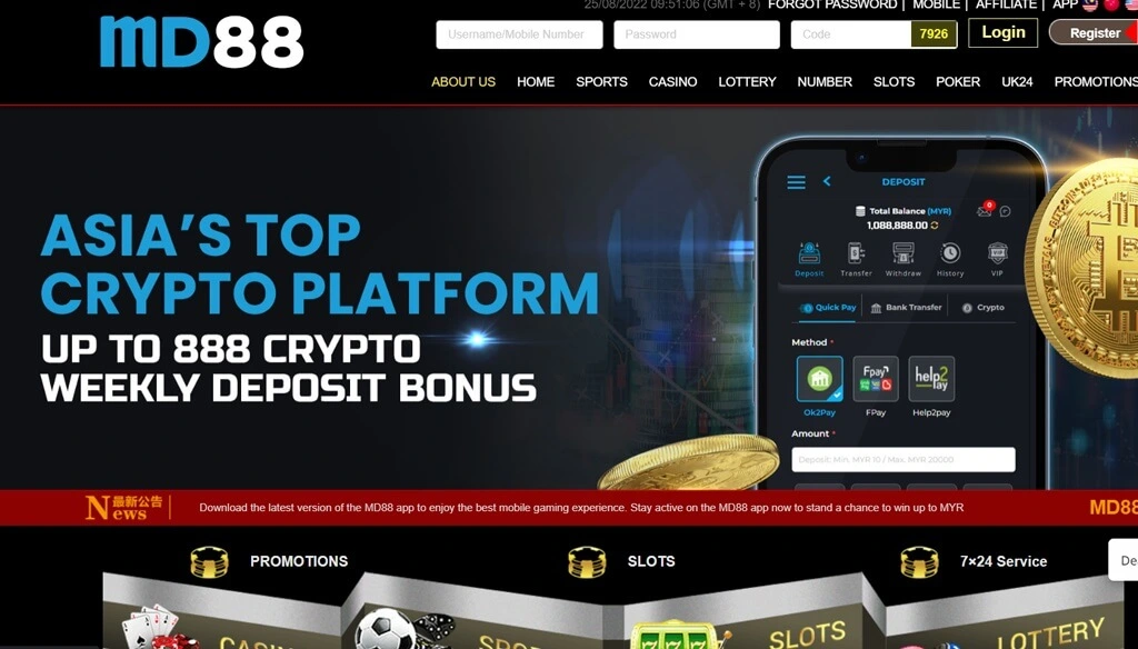 MD88 Casino Website