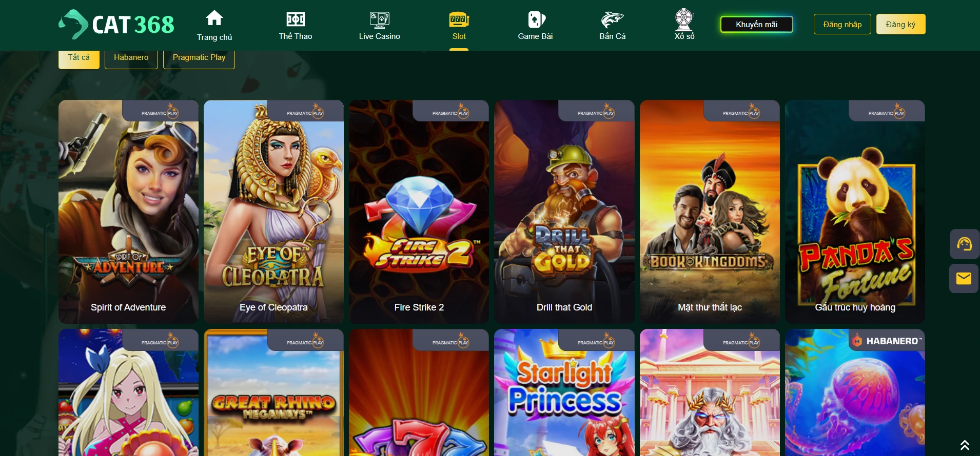 CAT368 ONLINE SLOTS GAME